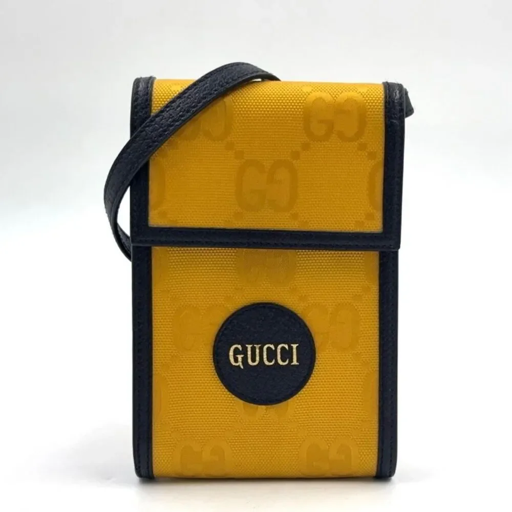 GUCCI Off The Grid Shoulder Bag Yellow Black
